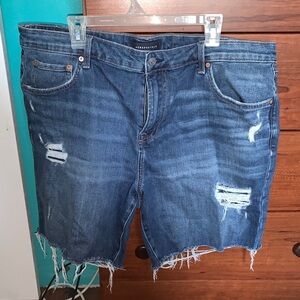 Aeropostale Ripped Indigo Denim Cutoff Shorts